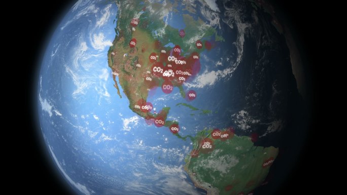 北美二氧化碳可视化