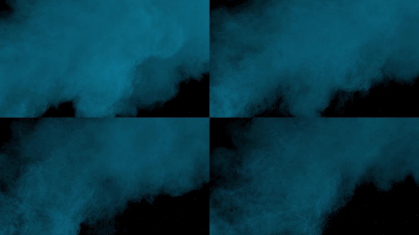 蓝色神秘烟雾喷雾-黑底