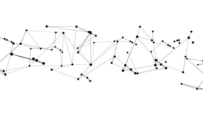 抽象网络结构运动图形黑白背景