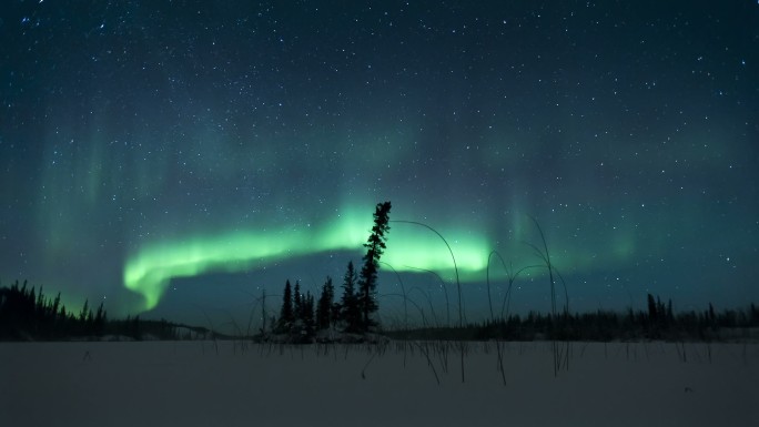 北极光漫天星空探险观赏冰雪美景