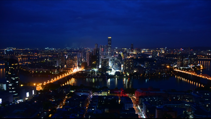 柳州夜景延时