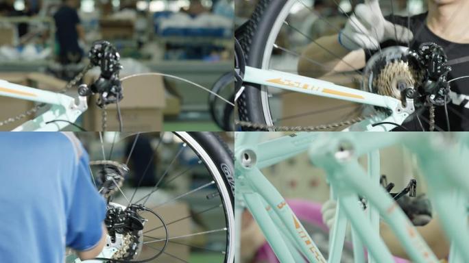 【原创】生产线 自行车装配 工厂 捷安特