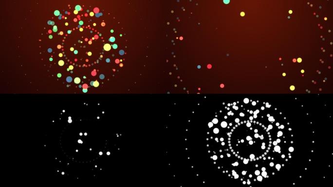 爆炸粒子圆圈运动图像爆炸