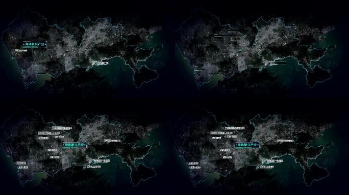 【4K】深圳大亚湾区位地图2