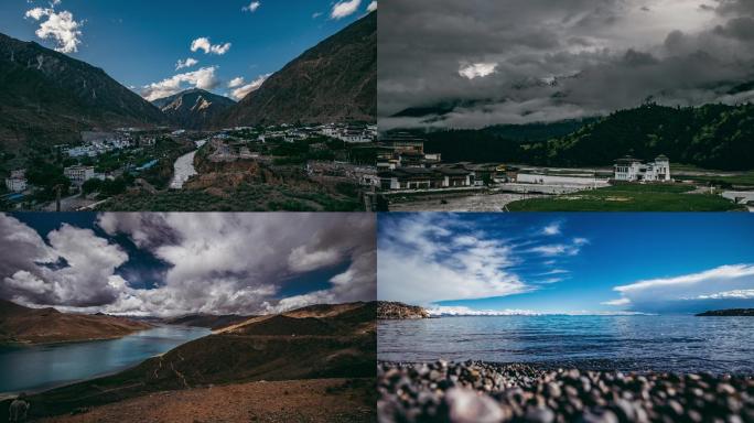 西藏雪山湖泊延时摄影