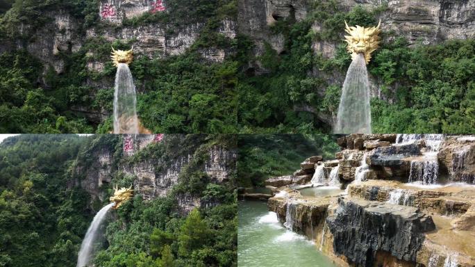 龙头喷水旅游精光贵州旅游生态贵州龙的传人