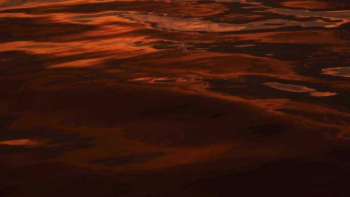 大海湖面海面夕阳晚霞波光粼粼大自然