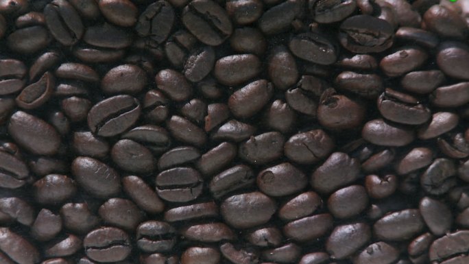 咖啡豆掉落手冲咖啡制作慢动作升格