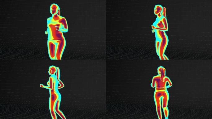3D身体运动热力图