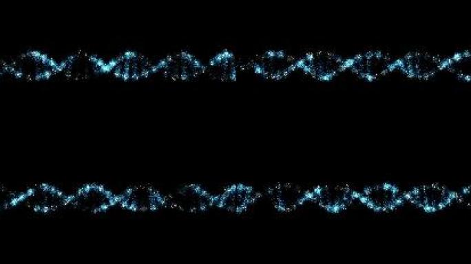 4K原创科技旋转DNA链