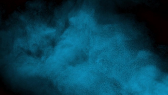 4K蓝色粒子烟雾神秘背景