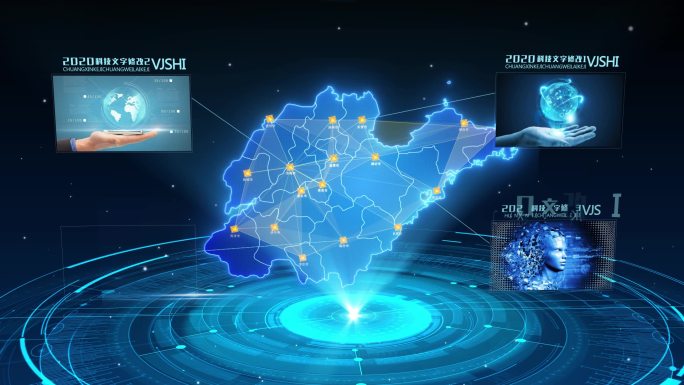 山东省科技地图全息辐射分类结构