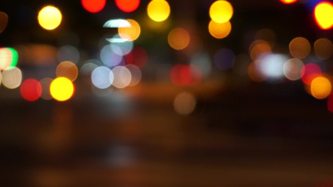 【原创实拍】城市交通汽车光斑
