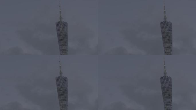 【8K】广州塔塔尖天空傍晚空镜