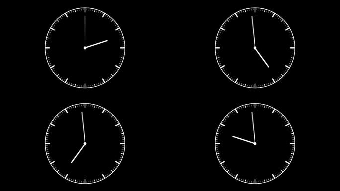 时钟时间钟表计时60秒