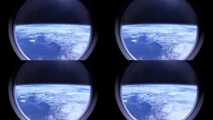 从国际空间站的窗口看地球