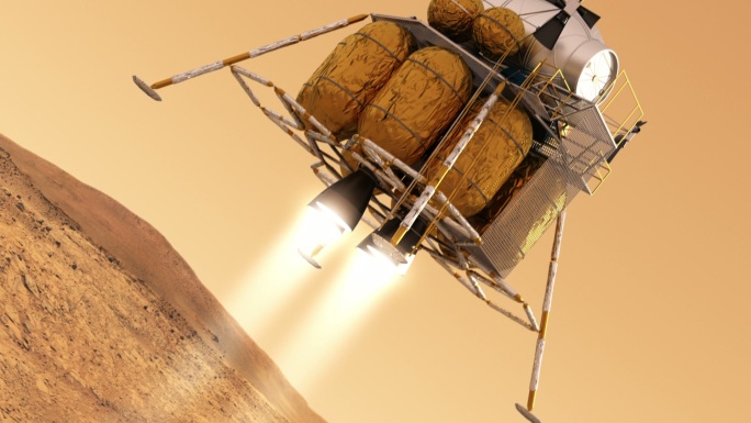 登陆火星的下降舱飞行器研制研发航空工程飞