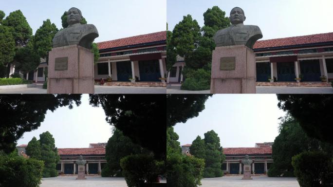 民族英雄吉鸿昌烈士纪念馆半身雕塑航拍28
