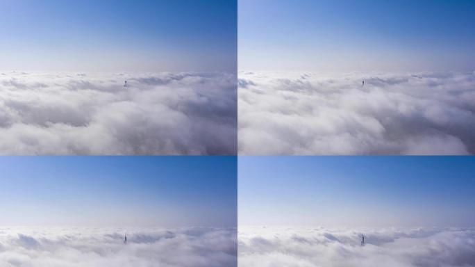 南京紫峰大厦云海大气延时4K