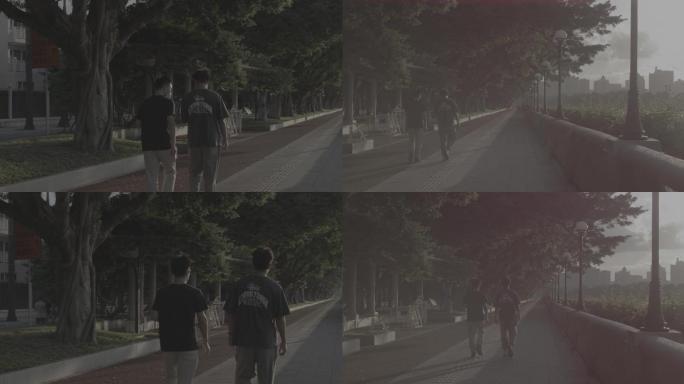 【8K】广州二沙岛珠江边好朋友散步聊天