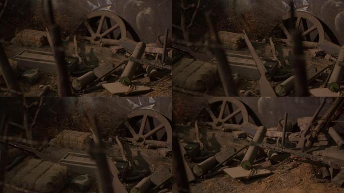 吉鸿昌将军留下的枪手榴弹炮弹箱老物件