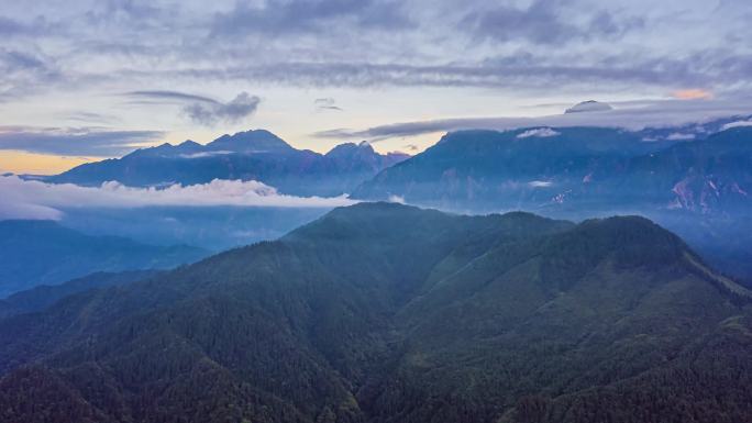 蓥华山、九顶山、日照金山延时片