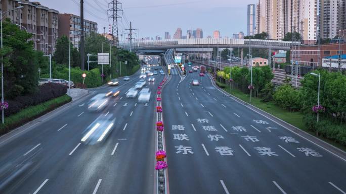 车流、城市道路