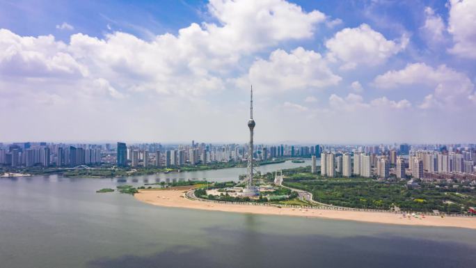 临沂城市电视塔大景延时