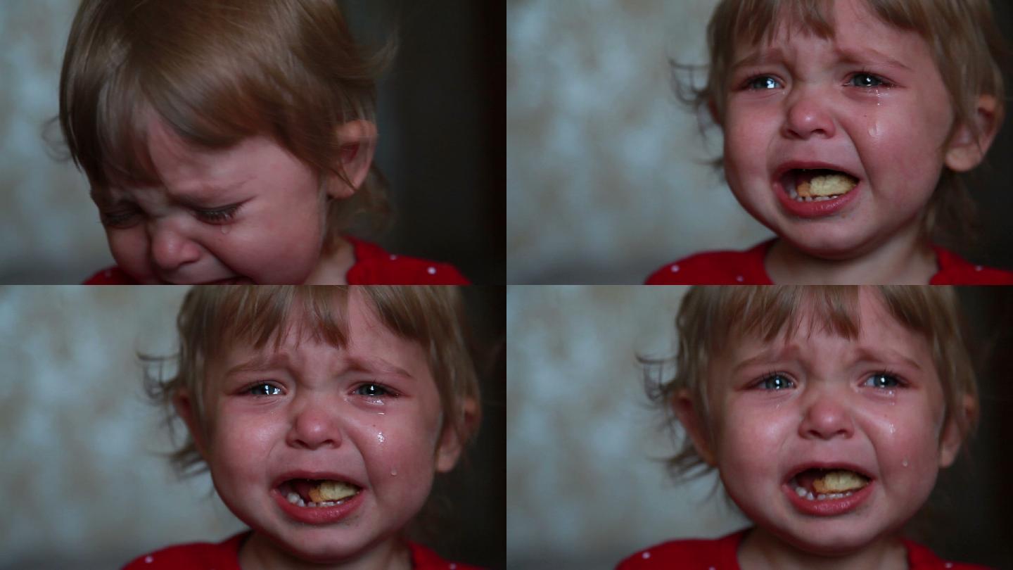 哭泣的小女孩