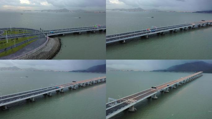 港珠澳大桥珠海段4k素材