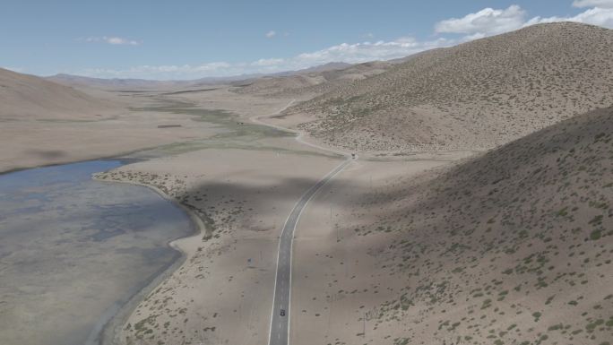 西藏山南公路航拍