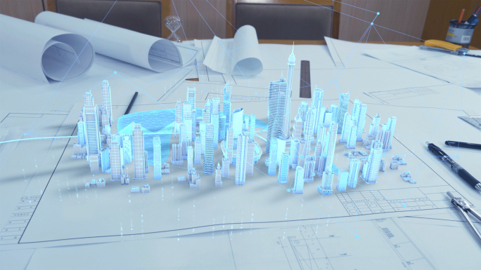 图纸展示科技城市
