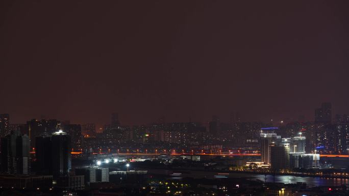 0725广州市区台风天暴风雨闪电延时4K