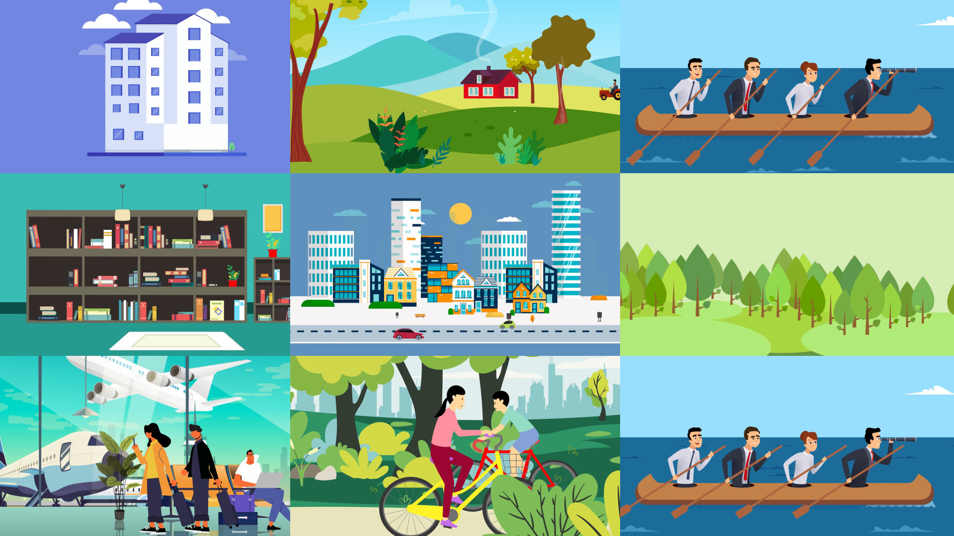 一组mg动画场景ae模板