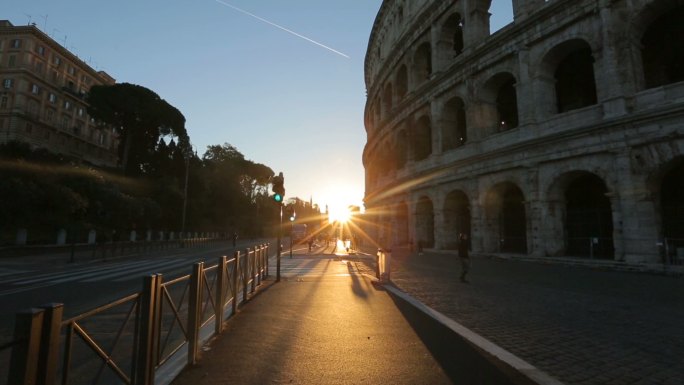 罗马圆形竞技场，著名的意大利历史地标。