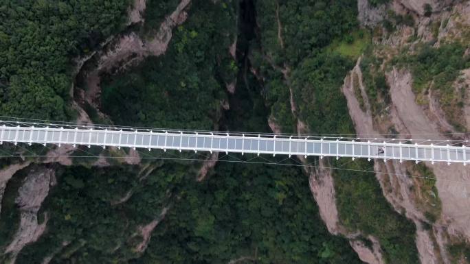 风景区玻璃栈道高清素材山间 峡谷 建筑