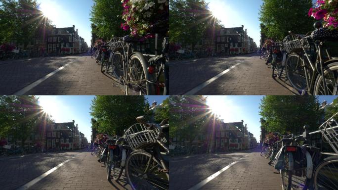 阿姆斯特丹国外街头外国房子欧洲小镇