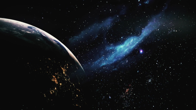 【4K宇宙】炫酷虚拟震撼地球星云星系银河