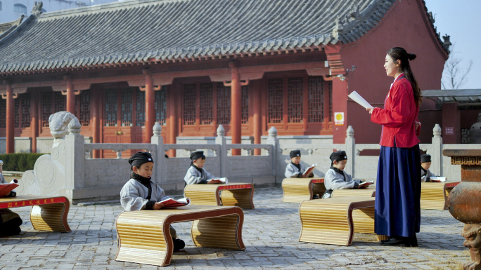 【原创】国学国学文化古风国学书童古代儿童