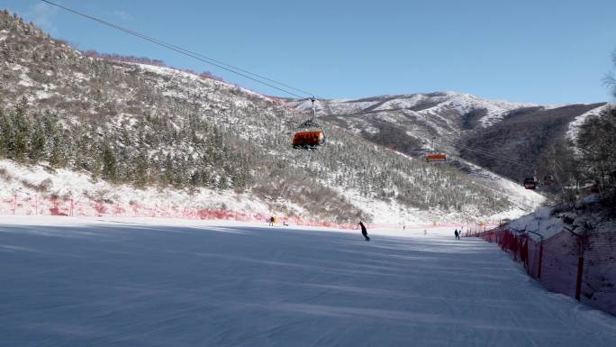 滑雪 缆车 单板滑雪 滑雪道