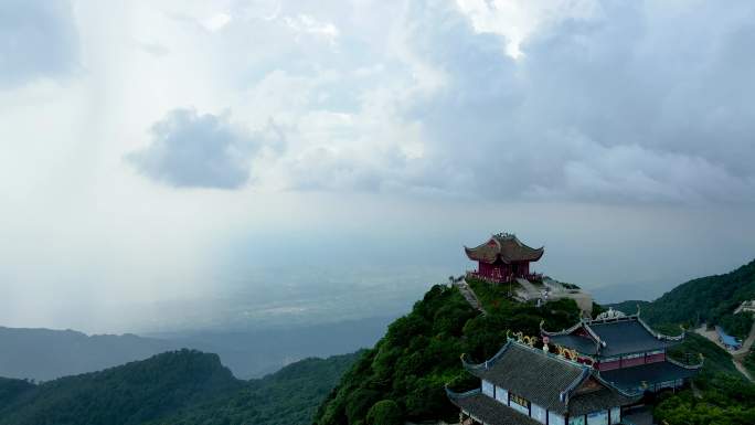 华蓥市华蓥山宝鼎航拍