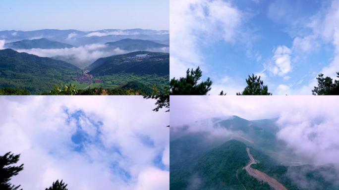 4k太行山脉壮观意境云海