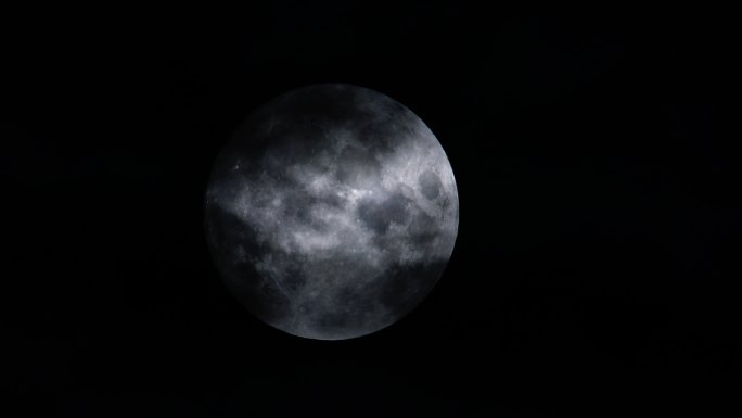 月亮满月实拍素材