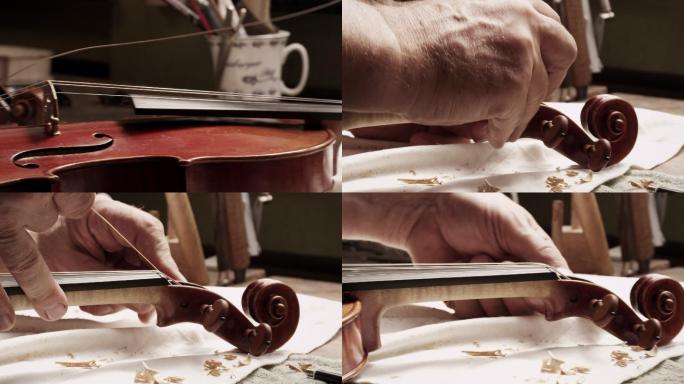 小提琴制造者国外文艺外国手工匠心匠人