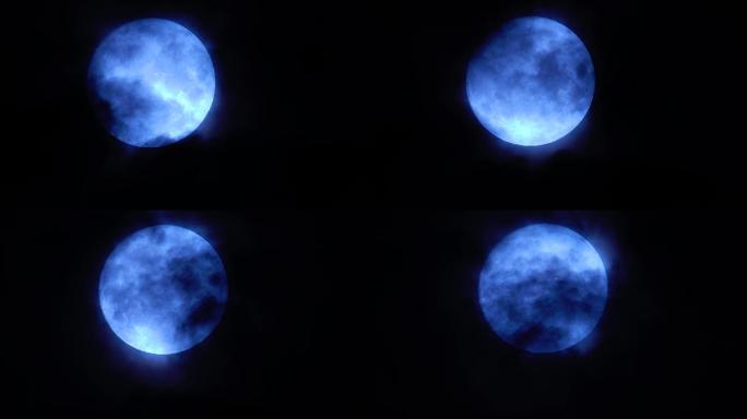 月亮满月实拍素材