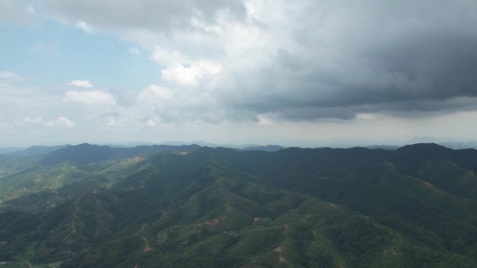 大山深处丘陵山川田野