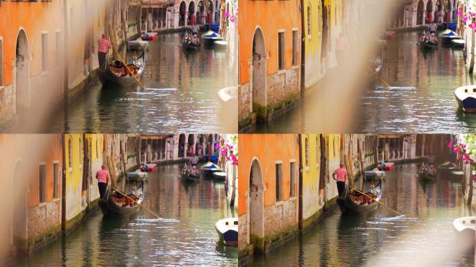 威尼斯缆车欧洲水城人文风光景区景点