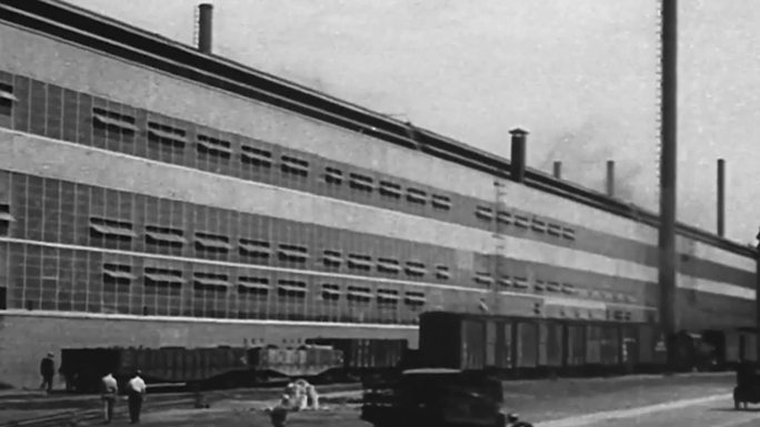 30年代工厂工业船舶工厂码头