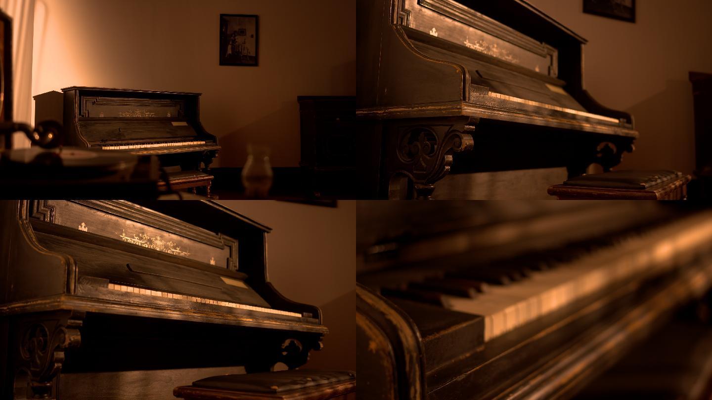音乐家作曲家冼星海钢琴老式唱片机