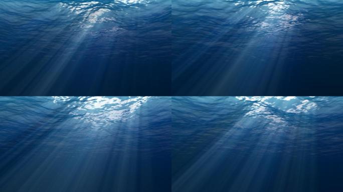 海底光线水下光影